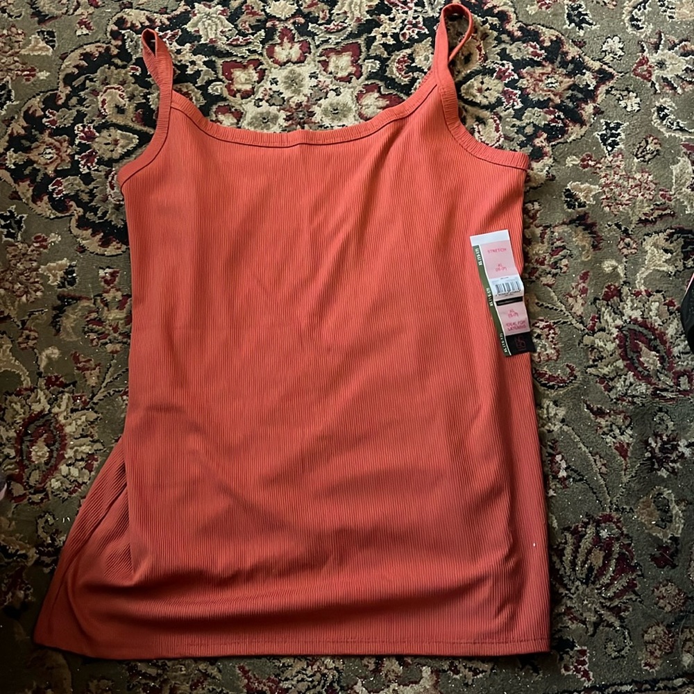 Brand new orange tank top size XL